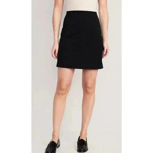 Women's Old Navy Black Skirt Size Medium Cotton, Spandex